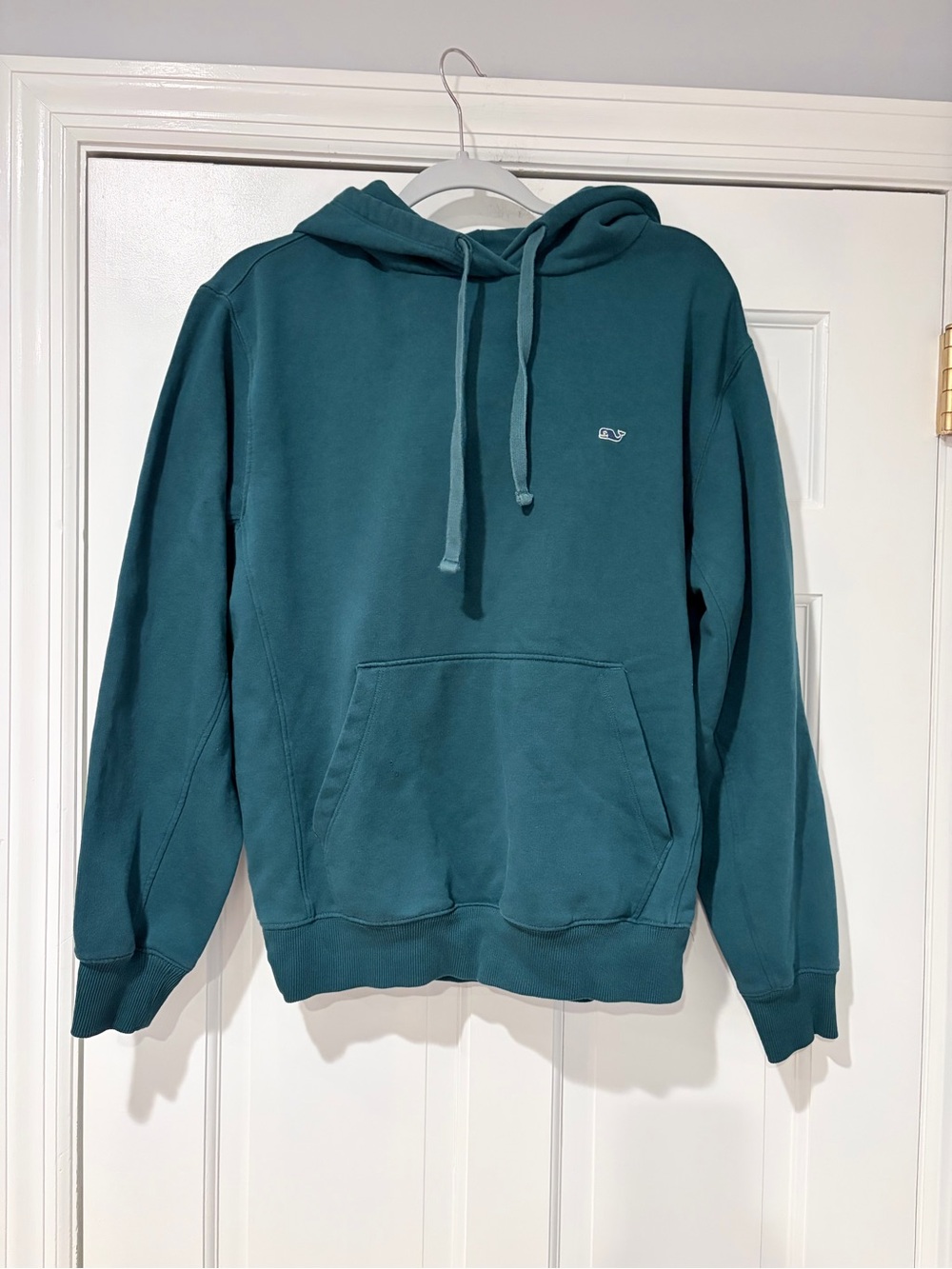 Vineyard Vines Teal Pullover Hoodie - Men's Drawstring Sweatshirt